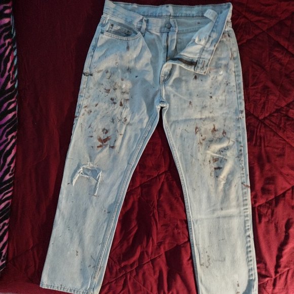 Real Construction Worker Jeans with Paint & Rip - Picture 11 of 11